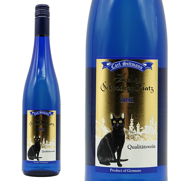 ツェラー シュヴァルツェ カッツ ＱｂＡ 2023 カール ジットマン社 ドイツ モーゼル やや甘口 白ワイン ロイヤルブルーボトル