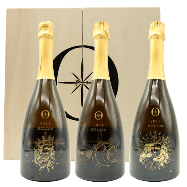 【専用木箱入】ラミアブル シャンパーニュ ヘリオス トリロジー グラン クリュ  ラミアブル家 [2013]年[2014]年[2015]年飲み比べ3本