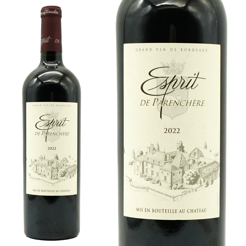 エスプリ ド パランシェール 2022 AOCボルドー シューペリュール シャトー元詰 WE90点 度数14％ デキャンター 2025金賞&95点