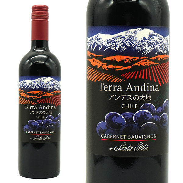 テラ アンディーナ アンデスの大地 カベルネ ソーヴィニヨン 2023 サンタ リタ エステーツ チリ セントラルヴァレー