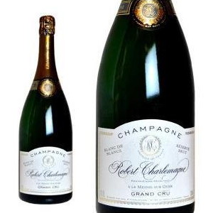 【大型ボトル】ロベール シャルルマーニュ シャンパーニュ グラン・クリュ 特級 レゼルヴ ブリュット ブラン ド ブラン 蔵出し超限定作品