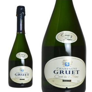グルエ シャンパーニュ キュヴェ デ トロワ ブラン ブリュット グルエ家(コート デ バールのビュクスイユ村の名門) AOCシャンパーニュ 正規代理店輸入品