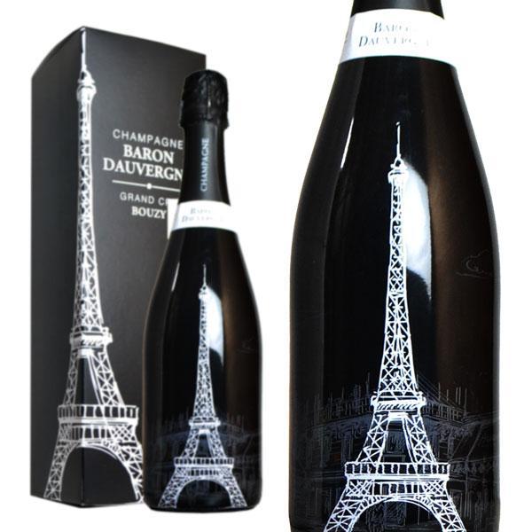 【箱入】バロン ドーヴェルニュ シャンパーニュ グラン クリュ 特級 (ブジー100%) ブリュット トゥール エッフェル 箱付 泡 白 シャンパン ワイン 辛口 750ml
