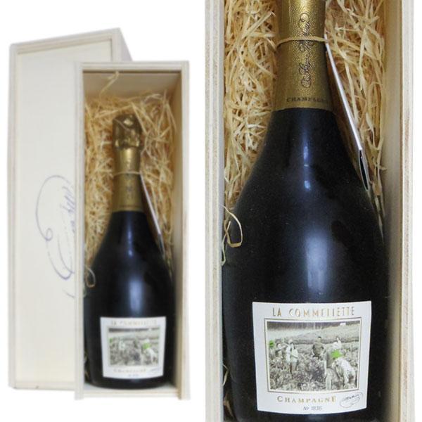 【木箱入】セルジュ マチュー シャンパーニュ キュヴェ ラ コムリエット ブラン ド ブラン 白 高級泡 箱付 ギフト シャンパン ワイン 辛口 750ml