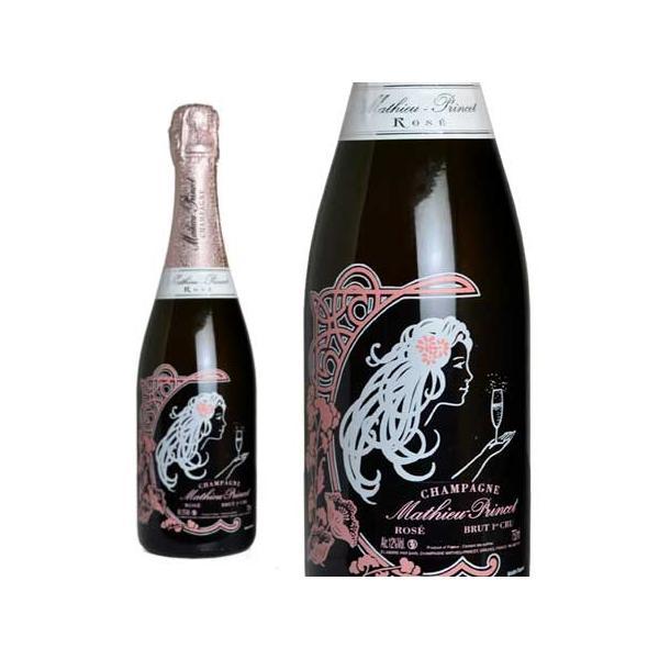 マチュー プランセ シャンパーニュ プルミエ クリュ 一級 ロゼ R.M プリントラベル 泡 ロゼ シャンパーニュ シャンパン ワイン 辛口 750ml 正規品