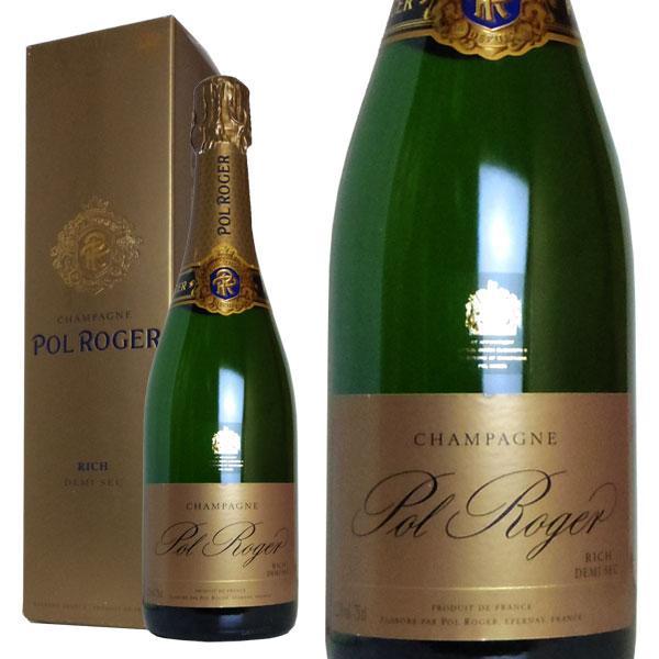 ポル ロジェ シャンパーニュ リッチ ドゥミ セック N.V(やや甘口 シャンパーニュ)AOCシャンパーニュ 正規代理店輸入品 専用箱入