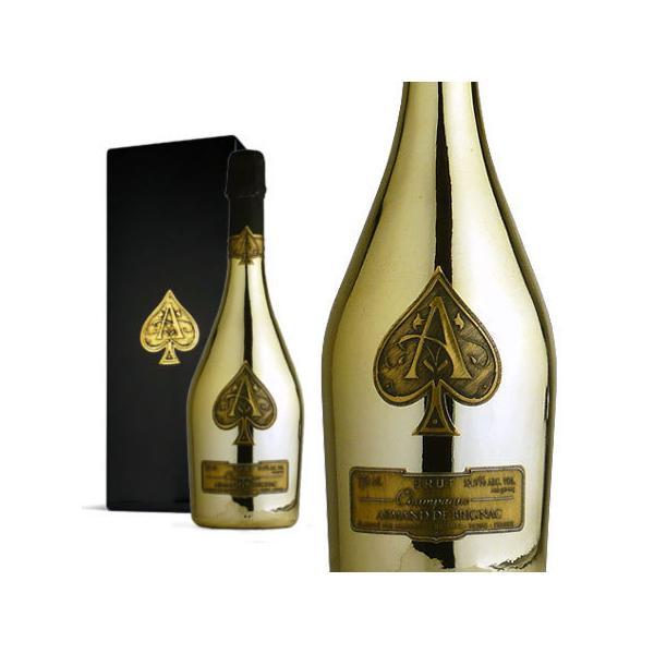 【豪華箱入】アルマン ド ブリニャック シャンパーニュ ブリュット ゴールド 限定品 キャティア社 750ml フランス シャンパーニュ シャンパン