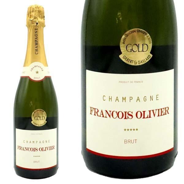 フランソワ オリヴィエ シャンパーニュ ブリュット AOCシャンパーニュ ジルベール&ガイヤール金賞受賞 ミュティニー村本拠地 高級泡 白 辛口