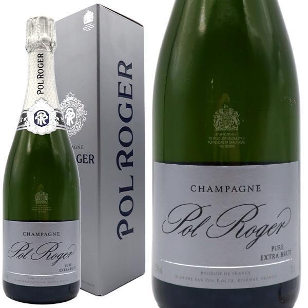 【箱入り】ポル ロジェ シャンパーニュ ピュア エクストラ ブリュットNV AOCシャンパーニュ ギフト箱入り 正規代理店輸入品 ノン ドザージュ