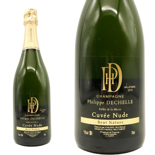 フィリップ ドゥシェル シャンパーニュ キュヴェ ヌード ブリュット ナチュレ ミレジメ 2015 生産者元詰(ヴァンサン&クララ ドゥシェル) 辛口