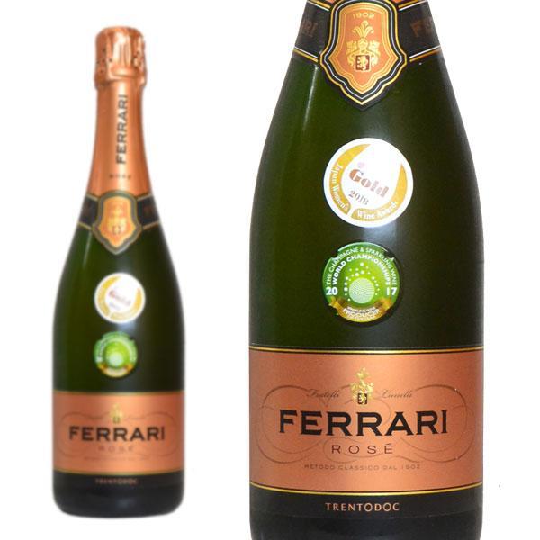フェッラーリ ブリュット ロゼ 750ml 正規 (イタリア スパークリングワイン ロゼ 箱なし) 家飲み