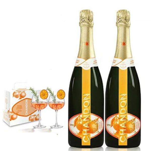 【送料無料】【オリジナルグラス2脚プレゼント】シャンドン ガーデン スプリッツ2本セット 割れにくい素材で作られたガーデンスプリッツ専用グラス付き