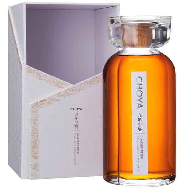 送料無料 五年の宴 (専用化粧箱入り) CHOYA 本格梅酒 (専用豪華化粧箱&梅の実をモチーフのキャップ使用) リキュール 梅酒