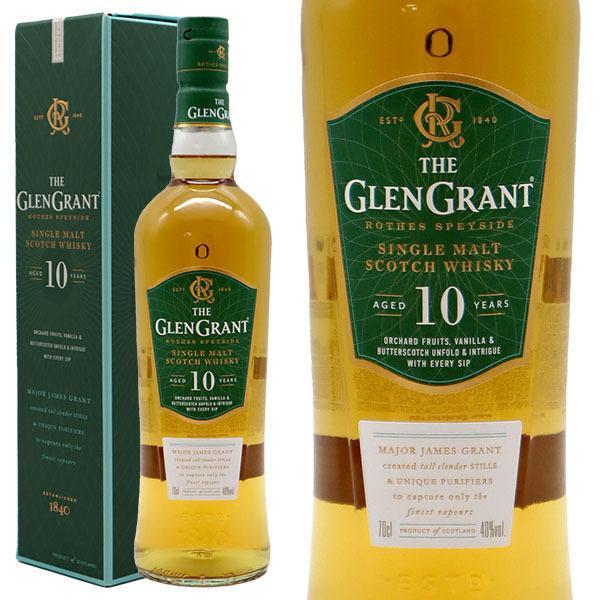 【箱入・正規品】グレングラント 10年 スペイサイド シングル モルト スコッチ ウイスキー バーボン&シェリー樽 700ml 40%